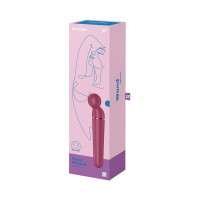 Микрофон Satisfyer Planet Wand-er для массажа и точечной стимуляции эрогенных зон, бордовый