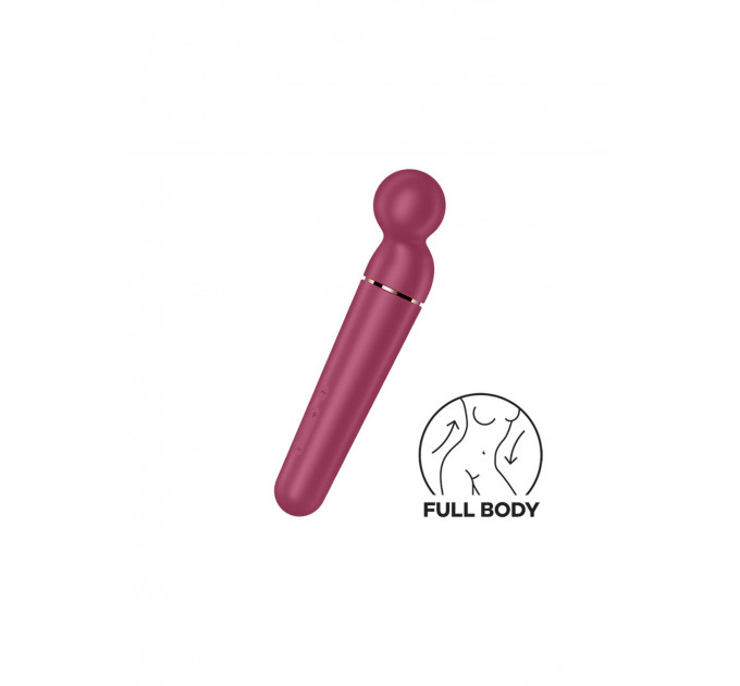 Микрофон Satisfyer Planet Wand-er для массажа и точечной стимуляции эрогенных зон, бордовый