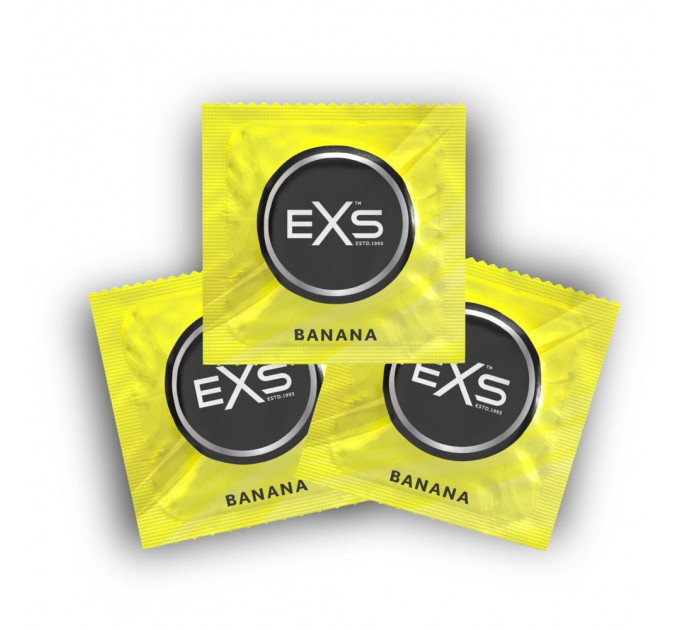 Презервативы Exs Banana со вкусом банана, стандартного размера (цена за 5 шт.)