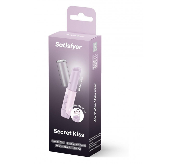 Стимулятор хвилевої клітора Satisfyer Secret Kiss у формі помади, рожевий