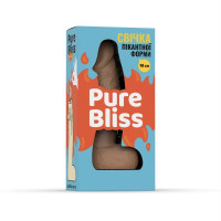 Свеча пикантной формы Pure Bliss BIG Brown, коричневая, 18 см