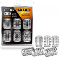 Набор насадок с разной структурой Blush Stay Hard Cock Sleeve Kit прозрачные