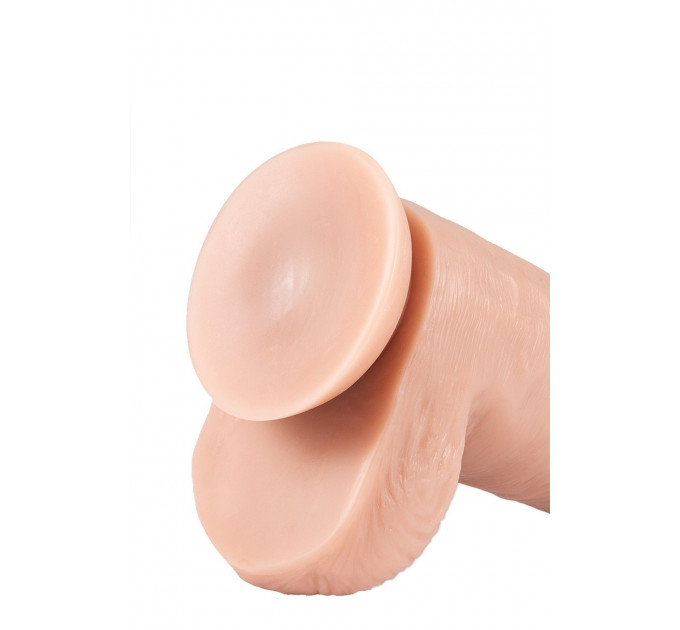 Толстый реалистичный фаллоимитатор Blush Dr. Skin с присоской, телесный