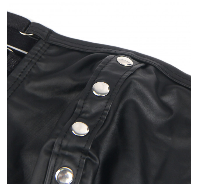 Труси чоловічі Star Night, з чотирма рядами лямок, чорні, XL