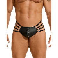 Труси чоловічі Star Night, з чотирма рядами лямок, чорні, XL