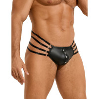 Труси чоловічі Star Night, з чотирма рядами лямок, чорні, XL