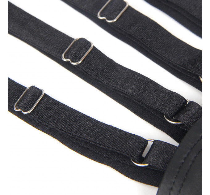 Труси чоловічі Star Night, з чотирма рядами лямок, чорні, XL