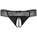 Трусики с интимным вырезом S/M Roxanne Daring Intimates, черные