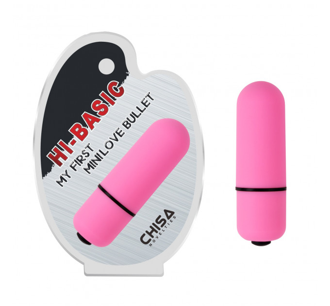 Вибропуля Chisa HI-BASIC Mini Love Bullet из ABS-пластика, розовая