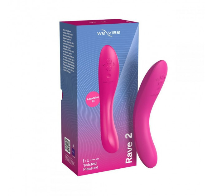 Вібратор для точки G Rave 2 We-Vibe, силіконовий, рожевий, 19.3 х 3 см