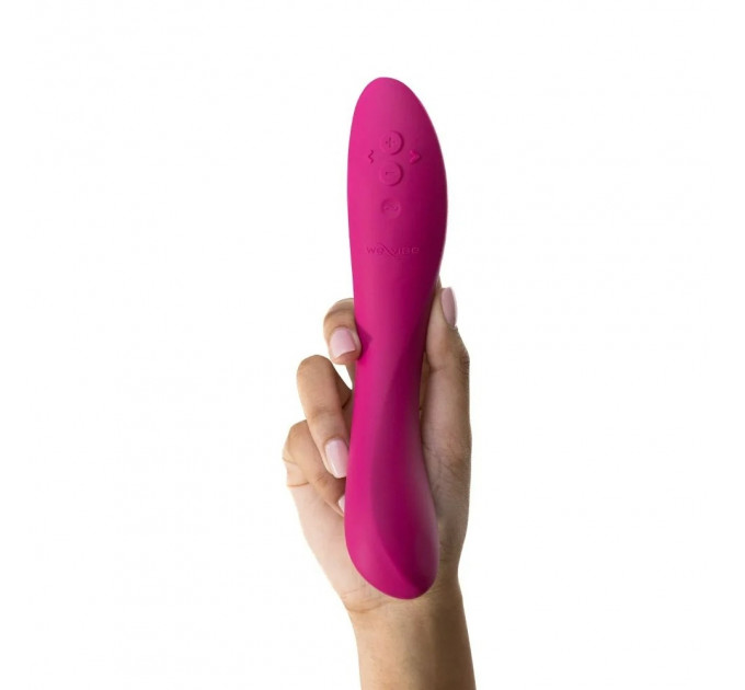 Вібратор для точки G Rave 2 We-Vibe, силіконовий, рожевий, 19.3 х 3 см