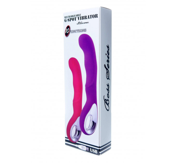Вибратор для точки G-spot Vibrator G-spot 10 functions USB Purple