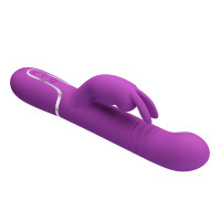 Вибратор-кролик с ротацией PRETTY LOVE Coale фиолетовый, 22.6 х 3.7 см