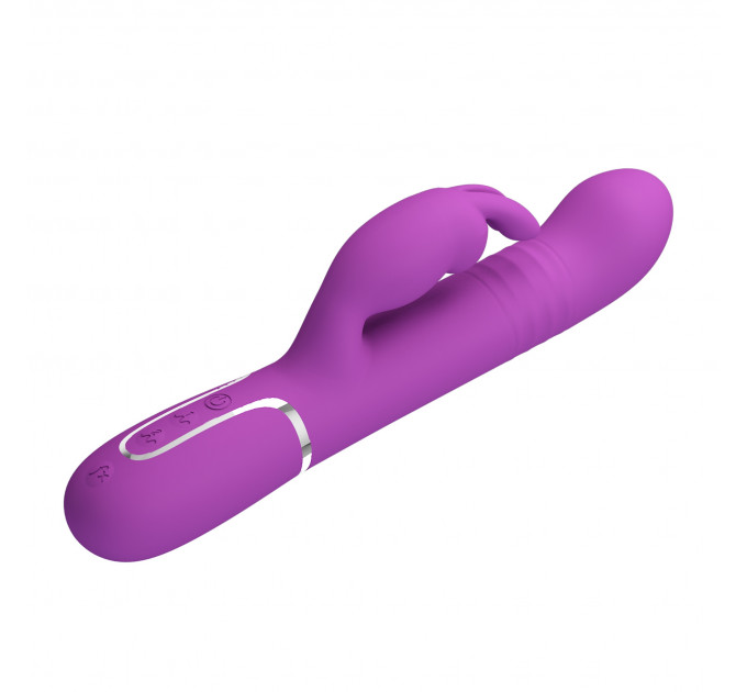 Вибратор-кролик с ротацией PRETTY LOVE Coale фиолетовый, 22.6 х 3.7 см