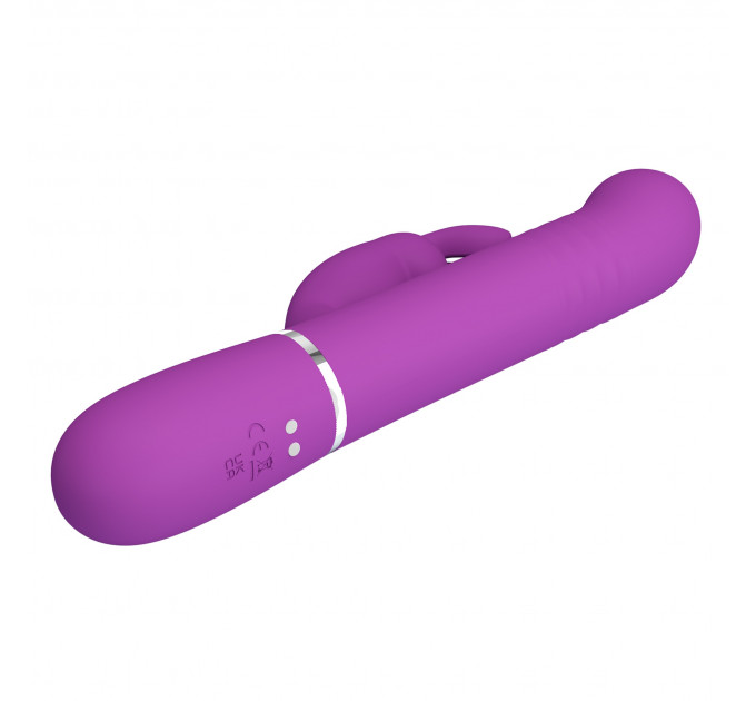 Вибратор-кролик с ротацией PRETTY LOVE Coale фиолетовый, 22.6 х 3.7 см
