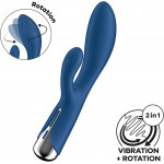 Вибратор кролик с ротацией Satisfyer Spinning Rabbit 1, синий