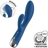 Вибратор кролик с ротацией Satisfyer Spinning Rabbit 1, синий Вибратор кролик с ротацией Satisfyer Spinning Rabbit 1, синий