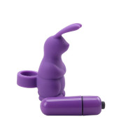 Вибромассажер в виде кролика на палец Chisa Mis Sweet Sweeiie Rabbit, фиолетовый