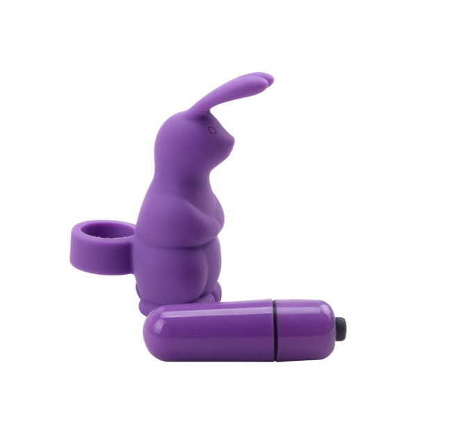 Вибромассажер в виде кролика на палец Chisa Mis Sweet Sweeiie Rabbit, фиолетовый