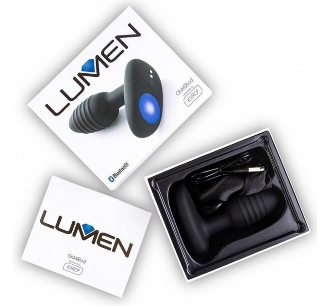 Интерактивная анальная пробка Lumen Kiiroo, черная
