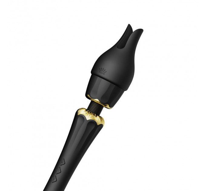 Вібратор мікрофон з насадками Zalo Kyro Wand Obsidian Black