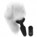 Анальная пробка Vibrating Anal Plug With Fox Tail с хвостом, М