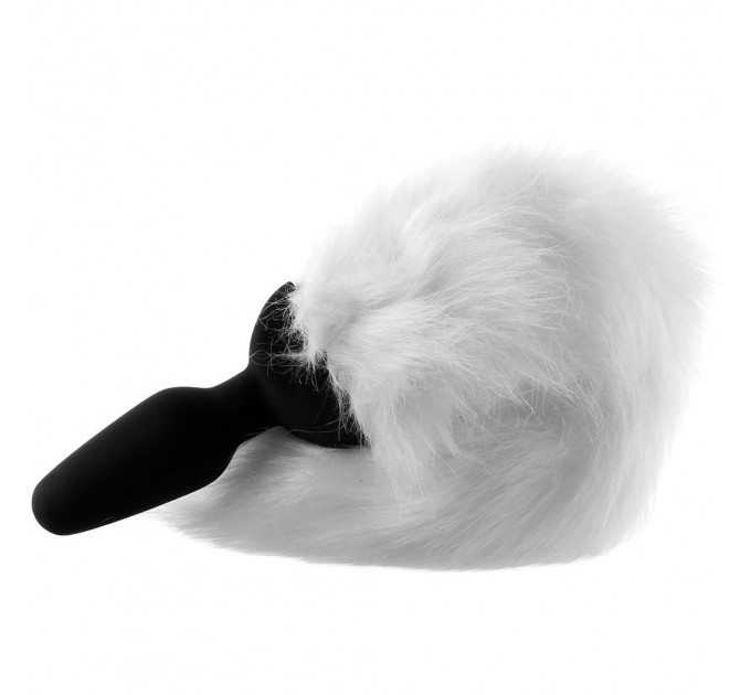 Анальная пробка Vibrating Anal Plug With Fox Tail с хвостом, М