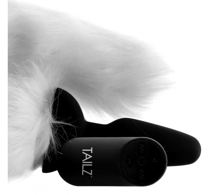 Анальная пробка Vibrating Anal Plug With Fox Tail с хвостом, М