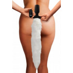 Анальная пробка Vibrating Anal Plug With Fox Tail с хвостом, М