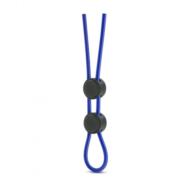 T331084 Регулируемое эрекционное кольцо STAY HARD DOUBLE LOOP BLUE