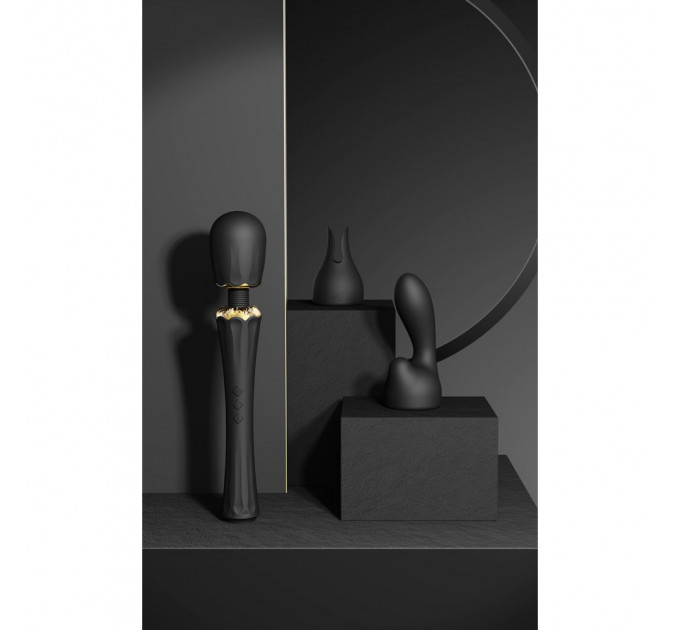 Вібратор мікрофон з насадками Zalo Kyro Wand Obsidian Black