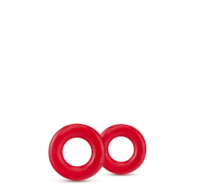 Набор эрекционных колец STAY HARD DONUT RINGS RED