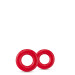 Набор эрекционных колец STAY HARD DONUT RINGS RED