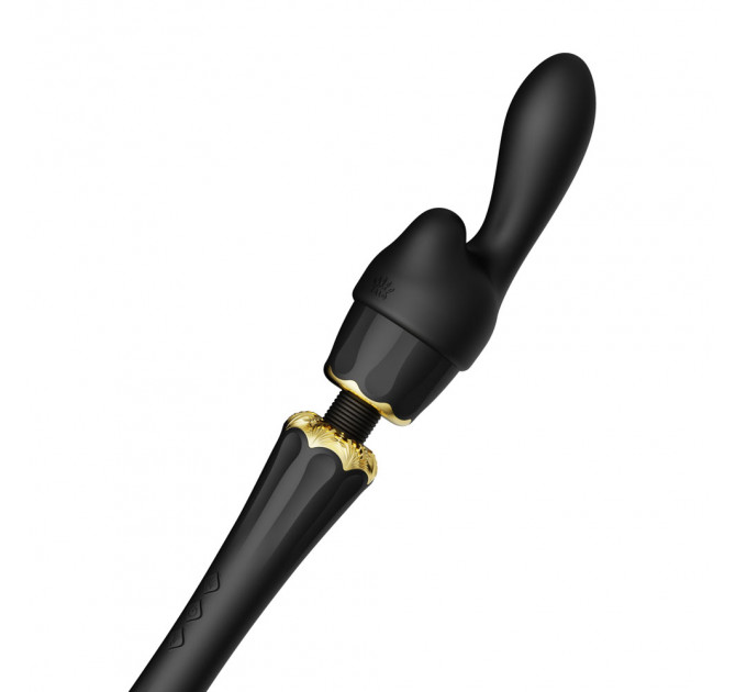 Вібратор мікрофон з насадками Zalo Kyro Wand Obsidian Black