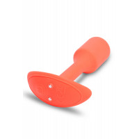 Анальна пробка з вібрацією розміру S B-Vibe Vibrating Snug Plug 1, помаранчева