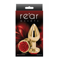 Анальная пробка NS Novelties REAR ASSETS ROSE MEDIUM RED