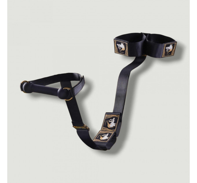 Бандажний набір UPKO зі змінними кляпами (кулька, ялинка, кістка) Hogtie Bondage Gear With Mouth Gags