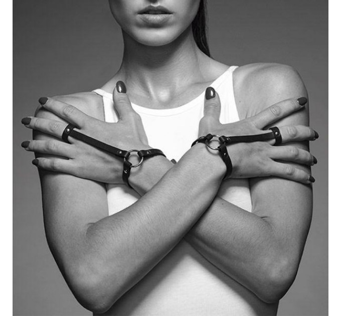 Браслеты на запястье и палец MAZE Bijoux Indiscrets черные, OS