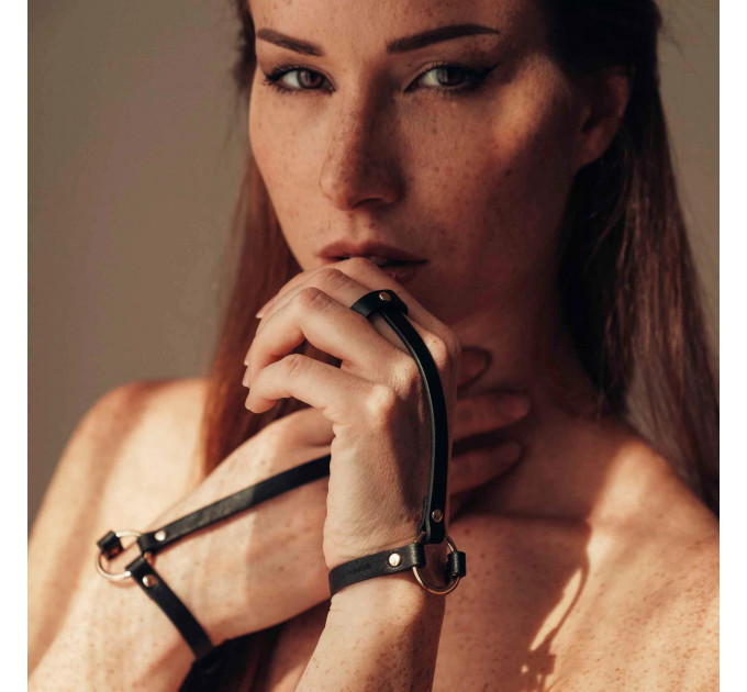 Браслеты на запястье и палец MAZE Bijoux Indiscrets черные, OS