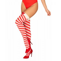 Чулки Kissmas stockings L/XL obsessive Чулки Kissmas stockings L/XL obsessive
