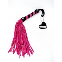 Флогер рожевий замша DS Fetish