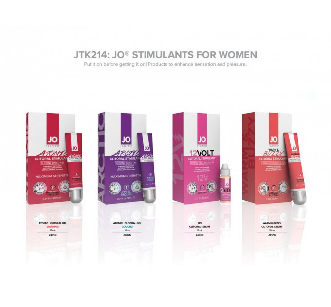 Дисплей із збуджуючими гелями та тестерами System JO - Arousal Gel Display