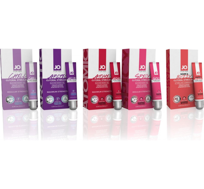 Дисплей із збуджуючими гелями та тестерами System JO - Arousal Gel Display