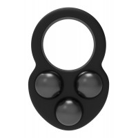 Эрекционное кольцо Dreamtoys RAMROD с тремя утяжелителями, черное
