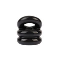 Эрекционное кольцо на пенис и мошонку Chisa GK Power Dual Pleasure+ Ring, черный