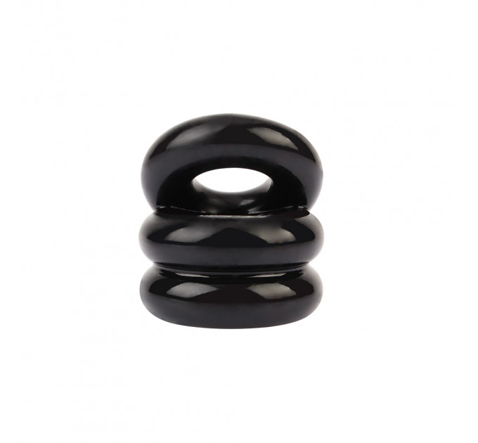 Эрекционное кольцо на пенис и мошонку Chisa GK Power Dual Pleasure+ Ring, черный