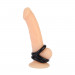 Эрекционное кольцо на пенис и мошонку Chisa GK Power Dual Pleasure+ Ring, черный