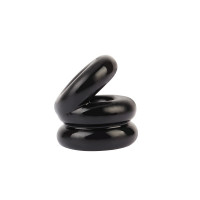 Эрекционное кольцо на пенис и мошонку Chisa GK Power Dual Pleasure+ Ring, черный
