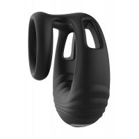 Ерекційне віброкільце Dreamtoys Ramrod з пультом, чорне