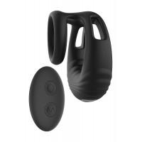 Эрекционное виброкольцо Dreamtoys Ramrod с пультом, черное